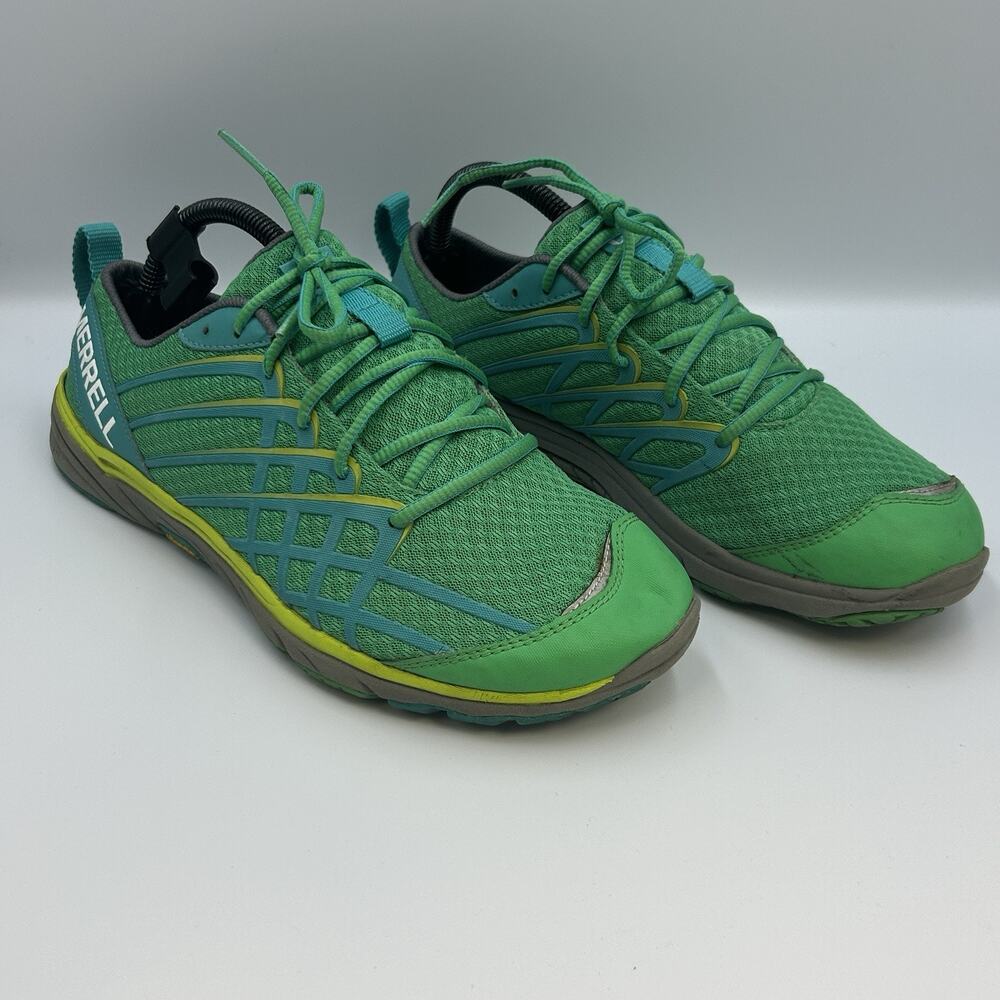 Merrell Shoes Womens Size 10 Bare Access Arc 3 Hiking Sneakers Green Mesh J58086